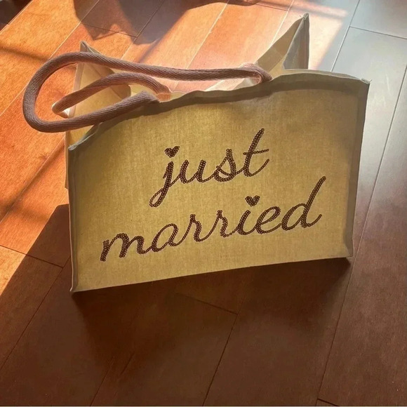 EUC Just Married Tote Bag - Picture 2 of 5